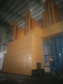 Wood Pellet Biomass Burner , Yellow Color Auto Control Grain Dryer Heat Provider