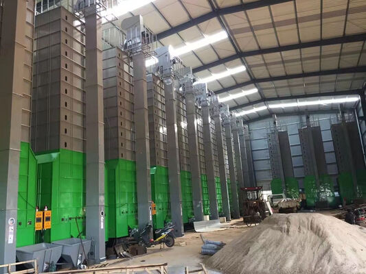 Harga bagus Multi fungsi vertikal pengering menara pengering padi 30 ton tidak langsung jenis batch pengering 30 ton on line