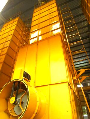 Harga bagus 20 Ton Mesin Pengering Biji-Bijian Dengan Biomass Furnace Untuk Kacang Padi Gandum on line