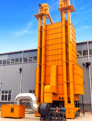 Harga bagus 19.6kw Power Paddy Rice Dryer Pengering Sirkulasi Intermiten 2900 * 2400 * 13600mm on line