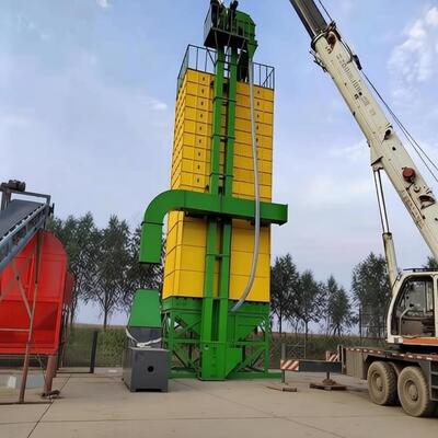 Harga bagus Mesin pengering jagung berkapasitas 35 ton tipe batch suhu rendah on line