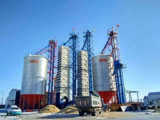 Harga bagus 200tpd Panas Daur Ulang Penggilingan Padi Penyimpanan Langsung Pengering Padi Mentah on line