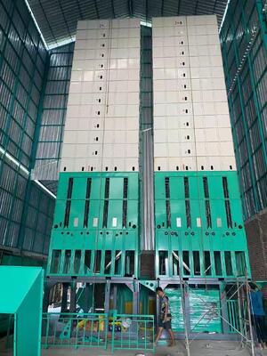 Harga bagus Mesin Pengering Jagung Jagung Tipe Batch 10TPH dengan lapisan pengeringan multi saluran on line